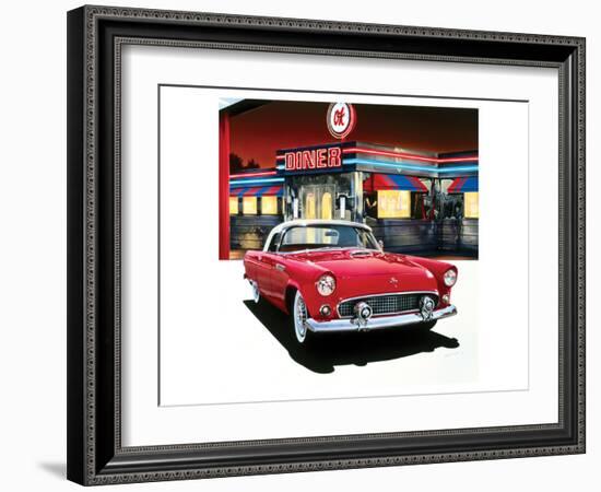 Ford Thunderbird '55-Graham Reynolds-Framed Art Print