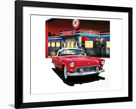 Ford Thunderbird '55-Graham Reynolds-Framed Art Print