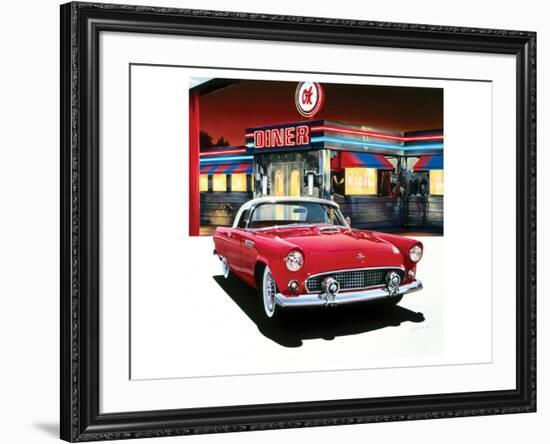 Ford Thunderbird '55-Graham Reynolds-Framed Art Print