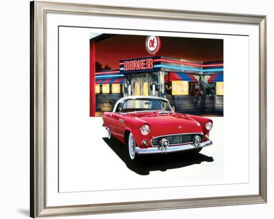 Ford Thunderbird '55-Graham Reynolds-Framed Art Print