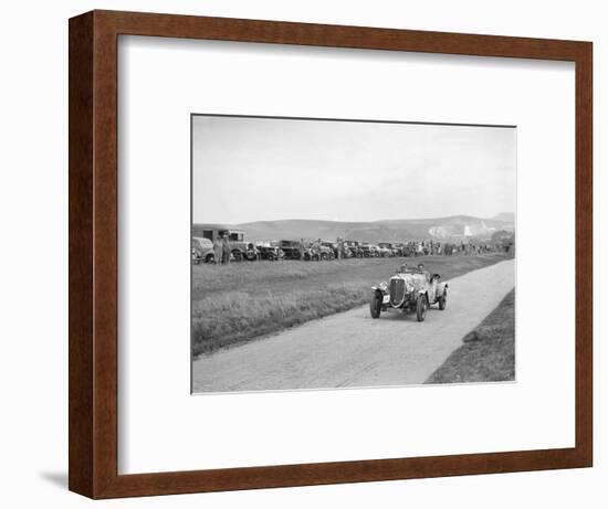 Ford V8 open tourer of GJC Matthews competing at the Lewes Speed Trials, Sussex, 1938-Bill Brunell-Framed Photographic Print