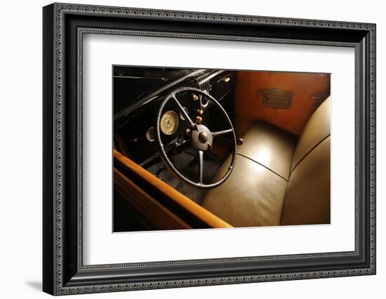 Ford woodie deluxe station wagon 1935-Simon Clay-Framed Photographic Print