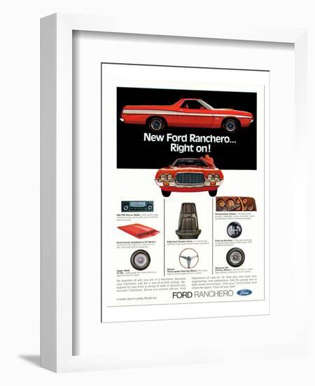 Ford1972 Ranchero... Right On!-null-Framed Art Print