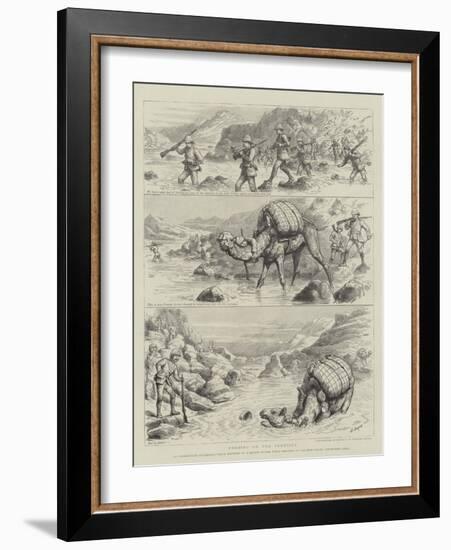 Fording on the Frontier-Godefroy Durand-Framed Giclee Print