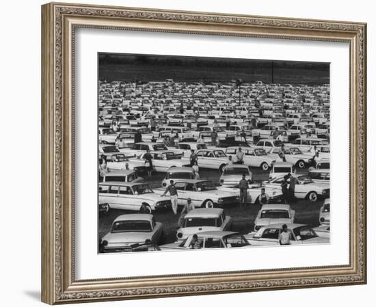 Fords Huge Auto Promotion Scheme to Show Its New Cars-Francis Miller-Framed Photographic Print