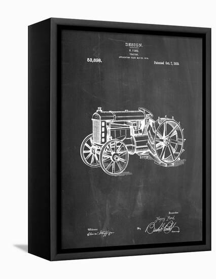 Fordson Tractor Patent-Cole Borders-Framed Stretched Canvas