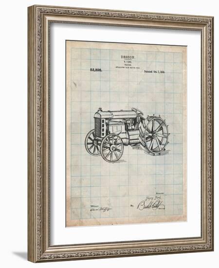 Fordson Tractor Patent-Cole Borders-Framed Art Print