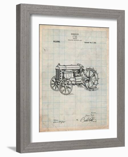 Fordson Tractor Patent-Cole Borders-Framed Art Print