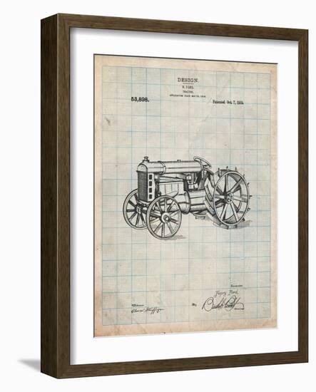 Fordson Tractor Patent-Cole Borders-Framed Art Print