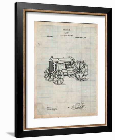 Fordson Tractor Patent-Cole Borders-Framed Art Print