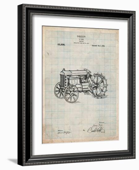 Fordson Tractor Patent-Cole Borders-Framed Art Print