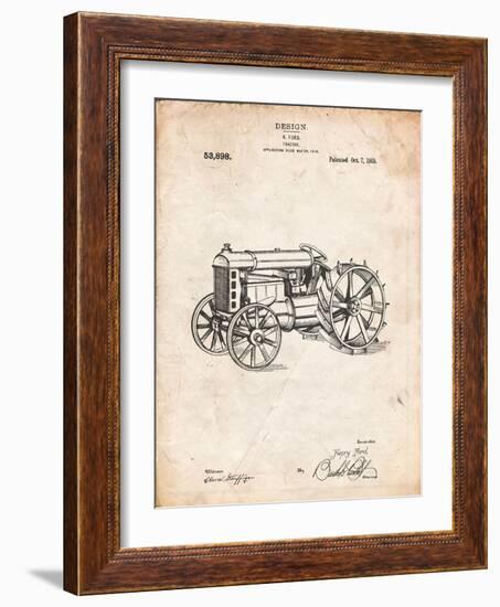 Fordson Tractor Patent-Cole Borders-Framed Art Print