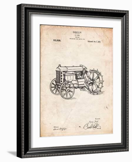 Fordson Tractor Patent-Cole Borders-Framed Art Print