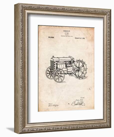 Fordson Tractor Patent-Cole Borders-Framed Premium Giclee Print