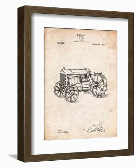 Fordson Tractor Patent-Cole Borders-Framed Premium Giclee Print