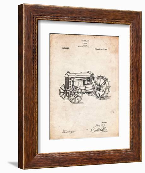 Fordson Tractor Patent-Cole Borders-Framed Premium Giclee Print