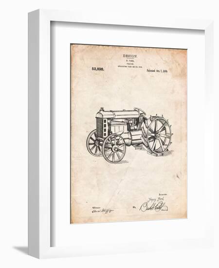 Fordson Tractor Patent-Cole Borders-Framed Premium Giclee Print