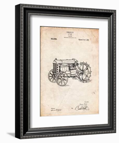 Fordson Tractor Patent-Cole Borders-Framed Premium Giclee Print