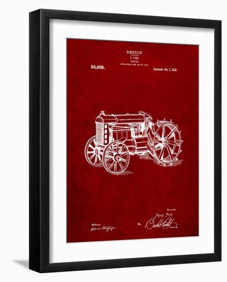 Fordson Tractor Patent-Cole Borders-Framed Art Print