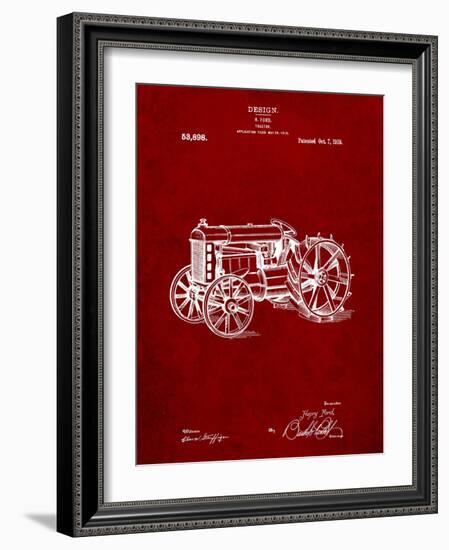 Fordson Tractor Patent-Cole Borders-Framed Art Print