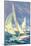 Fore-Deck Man, Yacht Racing-null-Mounted Art Print