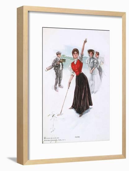 Fore !, illustration, c1900-Unknown-Framed Giclee Print