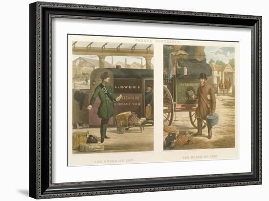 Fore's Contrasts: the Guard of 1832, the Guard of 1852, Engraved by John Harris-Henry Thomas Alken-Framed Giclee Print