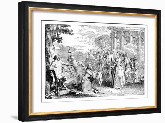 Fore-Warned, Fore-Armed, 1741-E Gravelot-Framed Giclee Print