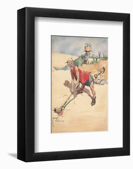 Fore!-Lawson Wood-Framed Premium Giclee Print