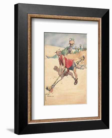 Fore!-Lawson Wood-Framed Premium Giclee Print