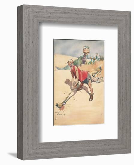 Fore!-Lawson Wood-Framed Premium Giclee Print