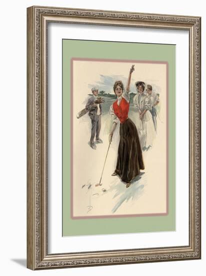 Fore!-Harrison Fisher-Framed Art Print