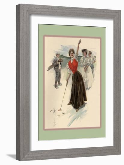 Fore!-Harrison Fisher-Framed Art Print