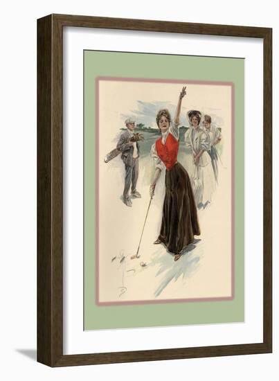 Fore!-Harrison Fisher-Framed Art Print