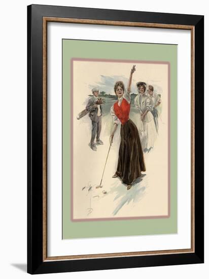 Fore!-Harrison Fisher-Framed Art Print