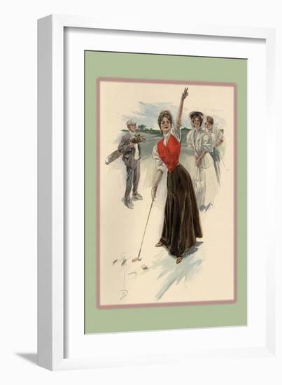 Fore!-Harrison Fisher-Framed Art Print