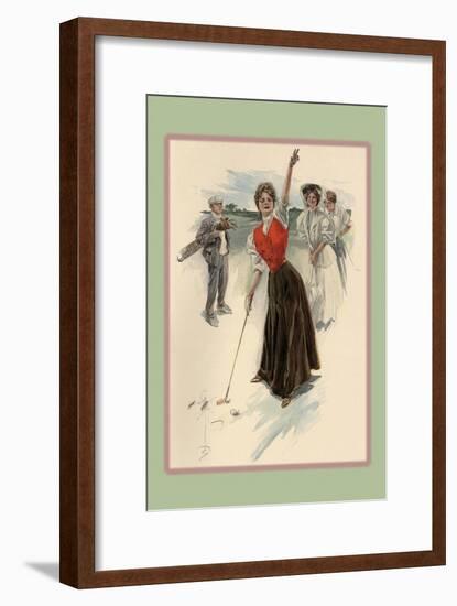 Fore!-Harrison Fisher-Framed Art Print