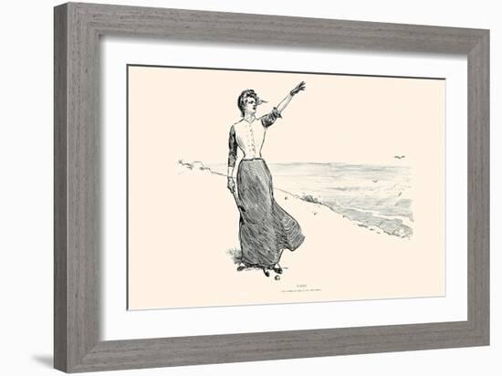 Fore!-Charles Dana Gibson-Framed Art Print