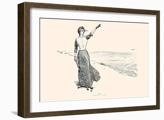 Fore!-Charles Dana Gibson-Framed Art Print