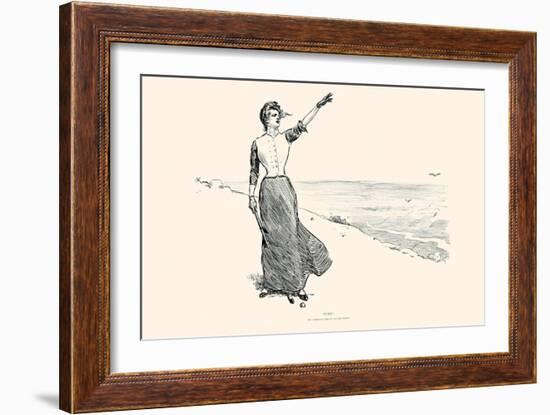 Fore!-Charles Dana Gibson-Framed Art Print