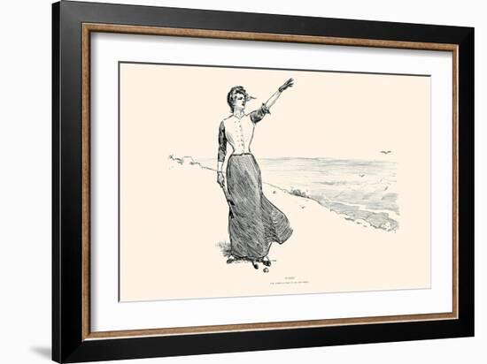 Fore!-Charles Dana Gibson-Framed Art Print