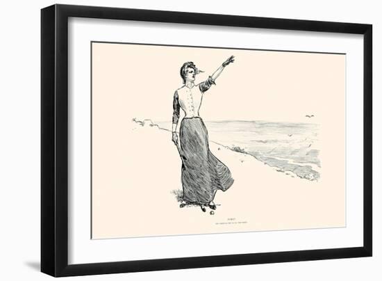 Fore!-Charles Dana Gibson-Framed Art Print