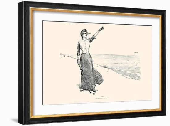 Fore!-Charles Dana Gibson-Framed Art Print