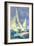 Foredeck Man in Sailing Race, San Diego, California-null-Framed Art Print