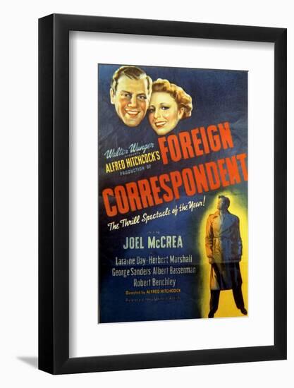 Foreign Correspondent - Movie Poster Reproduction-null-Framed Photo