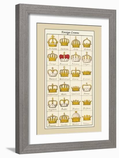 Foreign Crowns: Bohemia, Sardinia-Hugh Clark-Framed Art Print