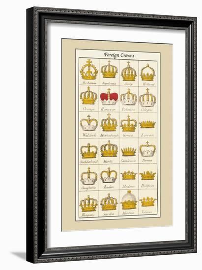 Foreign Crowns: Bohemia, Sardinia-Hugh Clark-Framed Art Print