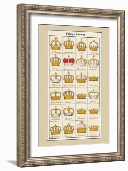 Foreign Crowns: Bohemia, Sardinia-Hugh Clark-Framed Art Print