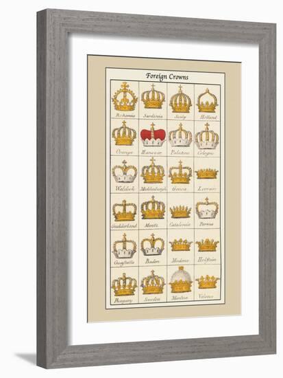 Foreign Crowns: Bohemia, Sardinia-Hugh Clark-Framed Art Print