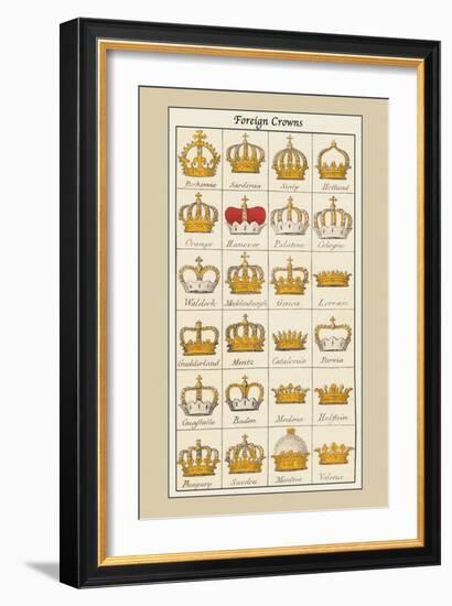 Foreign Crowns: Bohemia, Sardinia-Hugh Clark-Framed Art Print